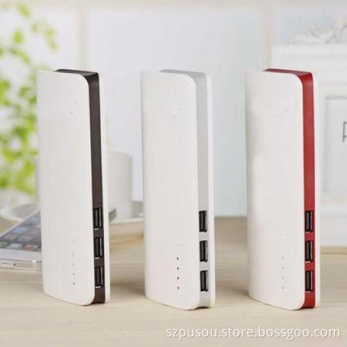 Power bank 10400mah Led light 3 USB